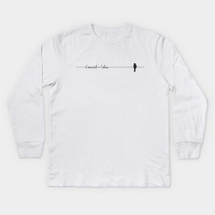 bird on a wire - leonard cohen Kids Long Sleeve T-Shirt